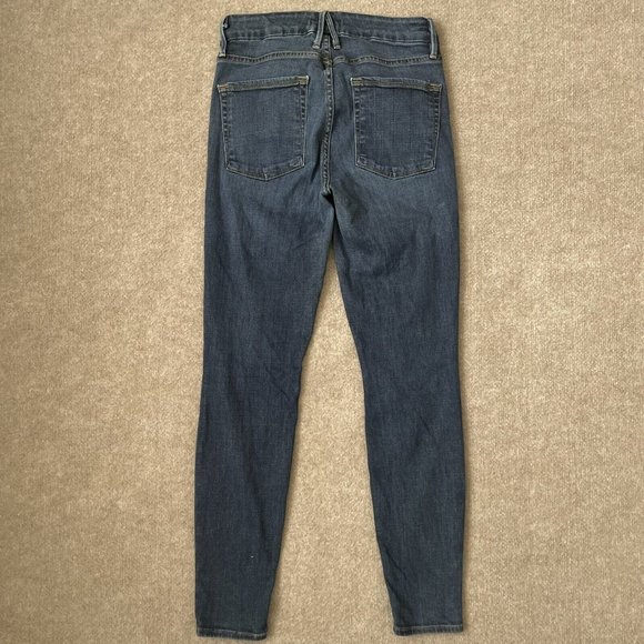 Good American Jeans Womens 4/27 Skinny Stretch Denim Pants Good Legs Dark Wash - Picture 9 of 12